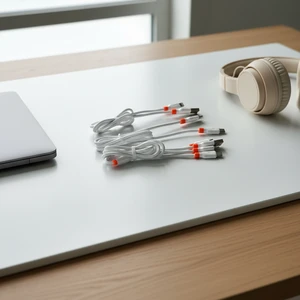 4 Cores PVC Braided Pure Copper Conductor Data USB Type-C 5A Fast Charging Cable for Mobile Phone Power Bank Camera Computer