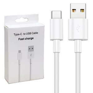 Wholesale 1M/2M/3M USB C Charging Cable Cell Phone Type C to USB Cable USB to USB C Data Cable with Box