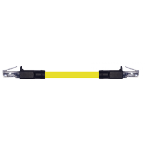 Reliable Yellow Copper Conductor PVC RJ45 UTP Industrial Ethernet Cable 1 Meter 8 Cores Patch Cord for Data Network India