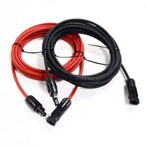 Manufacturer Solar Cable Wire 6MM2 DC Power PV Solar Panel Cable with Solar Connector