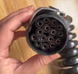 Trailer Spiral Cable 24V 7-core EBS Cable Assembly for Semi-trailer Spiral Power Line ABS Extended Spring Cable