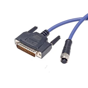 M12 to DB25 RS232 Adapter Cable 2170 MQDEC 1703SS DB25 ND Cognex shielded cable 17pins CAN bus NMEA 2000 I/O Module Cable