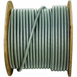 Type AC90 or MC ( BX) Cable THHN/ THWN CORES AIA Armored CABLE in 600V Overseas Factory Supply 12/2 14/2 10/4