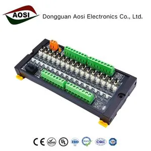 16-Channel PLC-TEST-B Splitter Terminal Board with Dupont Cables NPN/PNP Compatible I/O Debug Module Test Equipment for PLC