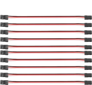 26AWG 30-Cores Electronic Servo Extension Cable Cord Male to Male 3-Pin Connectors for Futaba JR Servo RC Wire