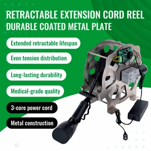 Mella Auto Rewind Composite Cable Reel Retractable Reel Cable for Home Appliance Power