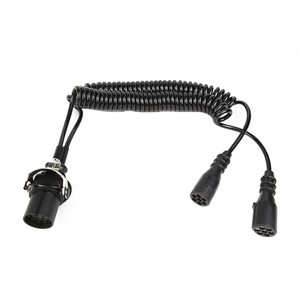 7 Cores Electric Spiral Cable Good Quality Auto Parts Truck Trailer ABS Extension Cords Multicore Coil Cord Spiral Wire