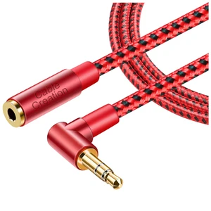 Cablecreation 3.5mm Stereo Jack Plug Cable Connector Bare Copper Audio Extension Cable