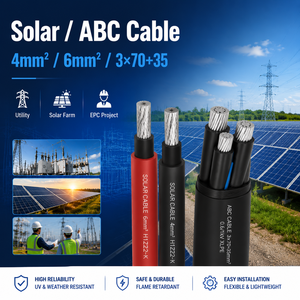 Tinned Copper XLPO Solar Cable for EPC Solar Power Plants and Utility Energy Projects
