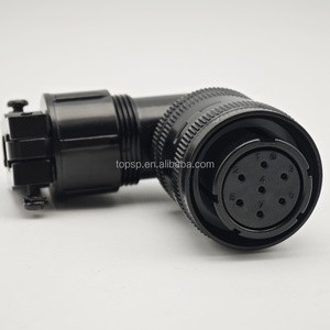 YD28-4Pin 7Pin 15Pin Connector Servo Motor Encoder Power Line Connector Elbow Plug Servo Connector