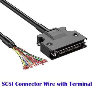 Connector Wire Terminal 14/20/26/36/50Pin MDR Male Adapter Cable Double-layer Shielded SCSI Servo Line for Automobile IP67