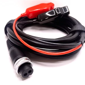 Daiwa/ Shimano Electric Fishing Reels Power Cord Cable with Double Connectors Copper Conductor Material Battery Power for Reel