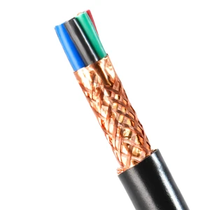 RVVP Shielded PVC Multi-Core Copper Braid Flexible Control Cable for Industrial Automation Electrical Connection Systems