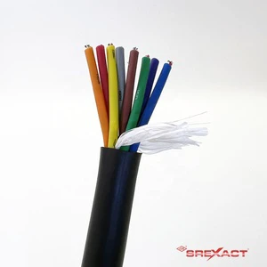 SREXACT 8-Channel Rainbow Type Multi-Pair Audio Snake XLR Multicore Cable PVC Jacket Twisted Pair Foil Shielding Bare Copper