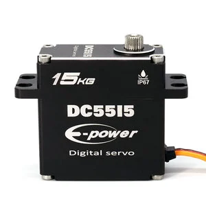 Cost-Effective IP67 Waterproof Servo High-Torque Precision Metal Gear 15kg Model Remote Control Toy Connector Motor Components