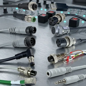 M12 8 Position D Coded to RJ45 Ethernet Cable M12 8 Pin Male to RJ45 Male Network CAT5e Shielded Cord Industrial Ethernet Cable