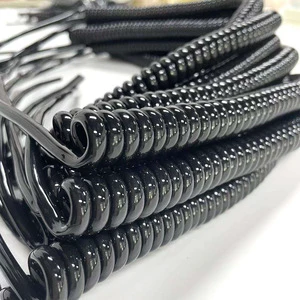 Customized Spring Wire 2 Core 3 Core 4 Core Telescopic Spiral Cable GB Copper Core Power Cord 250V For Small Appliances Lighting
