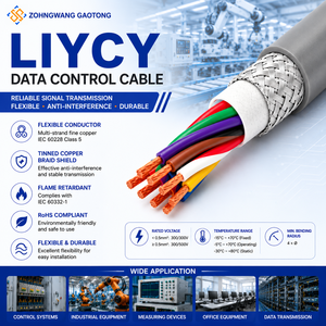 LIYCY Shielded Data Control Cable 2-16 Core 0.2-0.75mm² PVC Insulated Flexible Wire For Signal Wiring OEM CE RoHS