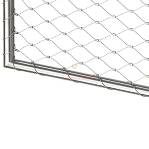 Stainless Steel Flexible Mesh Wire Rope Net Weatherproof Barrier for Outdoor Facility and Balcony Safety Fence Mesh