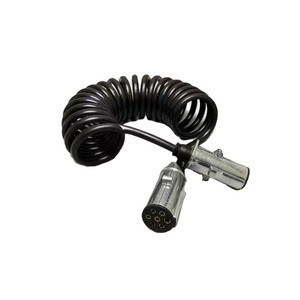 Factory Supply Seven Core Cable 7 Pin Spiral Cable Coiled Wire Cable