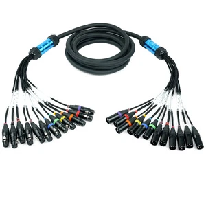 XLR Copper Conductor 12-Core Multi-Channel Audio Cable for Stage Lighting and Mixing Console
