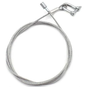 3.0mm Stainless Steel Wire Trailer Towing Cable With Galvanized D Shackles