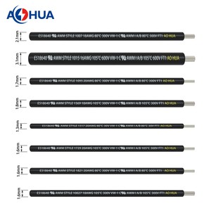 AOHUA EU/UL Certificates VW-1 E518640 Style Wire Harness Customized Insulated PV Cable 2 Pin 18AWG