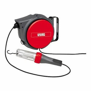 Usag Cable Reel 15M With Light 230V IP65 Waterproof Outdoor Use