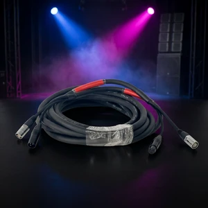 ABCCABLS 5m 2-in-1 XLR & CAT6 Combo Cable, Shielded Audio & Ethernet Hybrid Cable for Stage Lighting & Recording