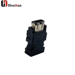 SM-10P IEEE 1394 10P Plug MR-JEJ3J4 Servo Drive CN2 10core Encoder Cable Connector KinKuo Black for Yaskawa Siemens