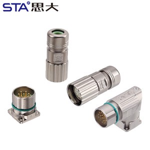 M23 M623 Connector 6 7 9 12 17 Pin Industrial Signal Power Servo Motor Encoder Straight/Angled Male Female Plug Square Socket