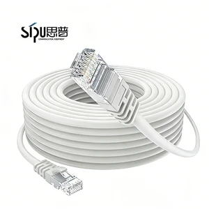 SIPU High Quality UTP Cat5e Patch Cord PVC Jacket 1.5M 3M 5M 10M Reel Blue Industrial Network Projects CCTV Systems