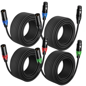 Wholesale XLR Three-core Balanced Male-to-Female Audio Cable Microphone Speaker Cable for KTV Systems Braided Shielding PVC