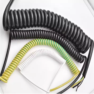 Multiple Cores OEM Spiral Cable PUR Jacket Spiral Spring Wire Coiled Cable