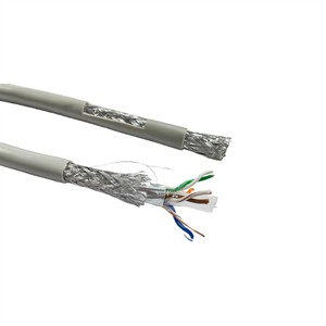 Good Quality Cat6 SFTP Ethernet Cable Oxygen Free Copper Conductor 23awg LSZH Industrial Grade 500m High Temperature