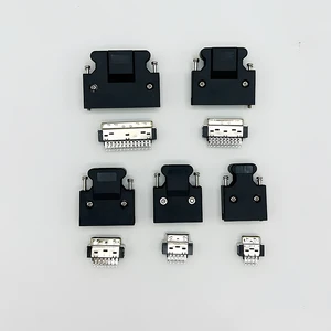 High Temperature Resistance Straight Angle PCB MDR SCSI Solder Type Servo Connector for UHF RF FPC Power Microwave Applications