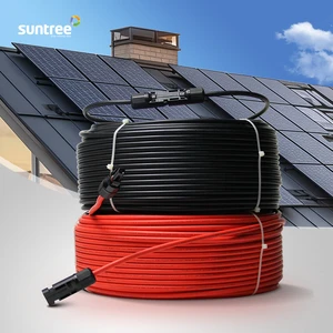 Suntree 1.5/2/4/6/10mm2 Dc Pv Conductor Solar Battery Cable Wire With Tuv Ce Pv Wire for Solar Panel