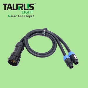 Professional Socapex 19Pin Male to NL4/NL8 Breakout Split Cable Audio Speakon Parts for Speakers Stage Performance