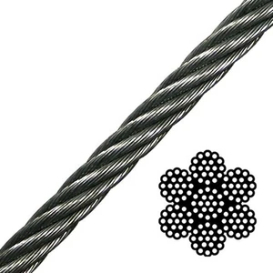 Steel Rope Competitive Price High Carbon Steel Wire Rod in Coil 0.1mm-30.0mm AISI Standard Non-Alloy Galvanized steel cable