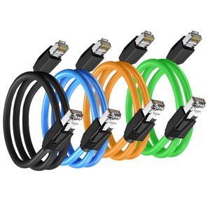 Factory Wholesale High Flexibility Gigabit Cat6A PVC Fiber RJ45 Internet Cable Industrial Ethernet LAN Communication Cables