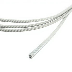 Factory Direct 3.6mm PA/Nylon Coated 7x7 Galvanized Steel Wire Rope Gym Cable with Cutting Service for Fitness Equipment