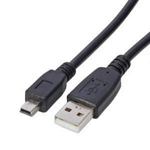 USB-A to Mini-USB Camera Charging & Data Transfer Cable with PCABS Material for MP3/MP4 Players