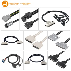 Romtronic Custom Aluminum Industrial Cable Assortment Heavy Duty Connector Cable Automation Equipment PLC Robot Signal PE Jacket