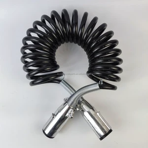New Danyi Heavy Duty Seven Core Trailer Electrical Cable Flexible Hose 7 Way Plug Wire Black Green 4.5M 28T Max Payload