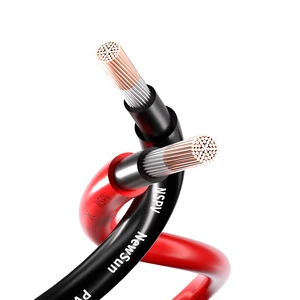 12AWG TUV Certified 1500V DC Solar Cable PV Wire Photovoltaic Copper Conductor for Solar Panel Power System