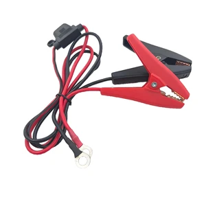 Quick Disconnect 10awg Battery Alligator Clips O Ring Terminal Harness 5 Fuse Inverter Car Charging Copper Conductor PVC Cable