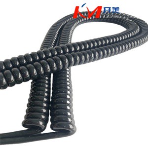 KM Spiral Cable,PVC Spiral Cable ,PU Spiral Cable