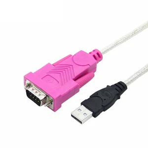 1.5M USB 2.0 to RS232 Serial Port Cable Fast Charging 3A Pure Copper Material PVC Jacket Braid Shielding for Camera Computer Use