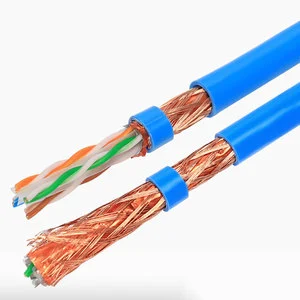 Cat6 Outdoor Ethernet Cable Double Shielded SFTP Waterproof Gigabit Internet Lan Wire Oxygen Free Copper