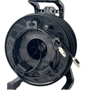 CAT6 SFTP Double Shielded UTP Cable 23AWG Flexible PVC Jacket 1-Channel Handheld Reel for Network Installation